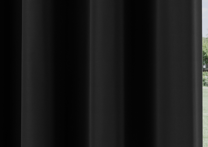 Supersoft Eyelet, Black - Ready Made Curtains - Image 5